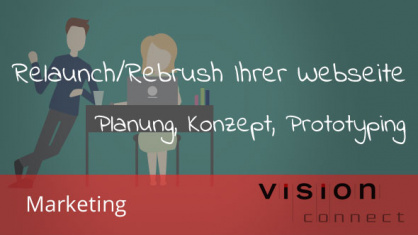 Im zweiten Teil gehen wir mit den Phasen „Planung“, „Konzept“ und „Prototyping“ in die Planungs- und Entwicklungsphase Rebrush oder Relaunch Ihrer Webseite.