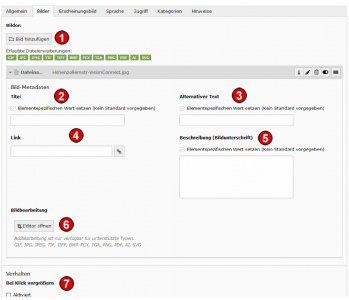 TYPO3 v8 Handbuch Inhaltstyp Bilder