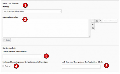 TYPO3 v8 Handbuch Inhalt Menü Sitemap