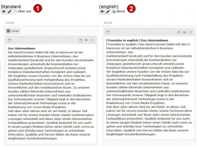 TYPO3 v8 Handbuch Inhalte mehrsprachig anlegen