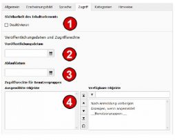 TYPO3 v8 Handbuche Reiter Zugriff