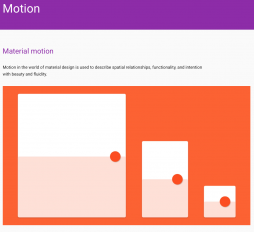 Bewegung, Google, Material Design