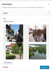 Wordpress Widget Galerie