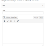 Wordpress Texteditor Medien einfügen